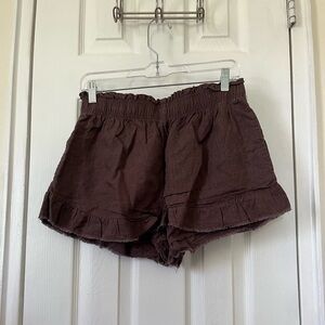 Aerie Ruffle Hem Shorts